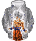 Dragon Ball Z Silver Mastered Ultra Instinct Goku Hoodie
