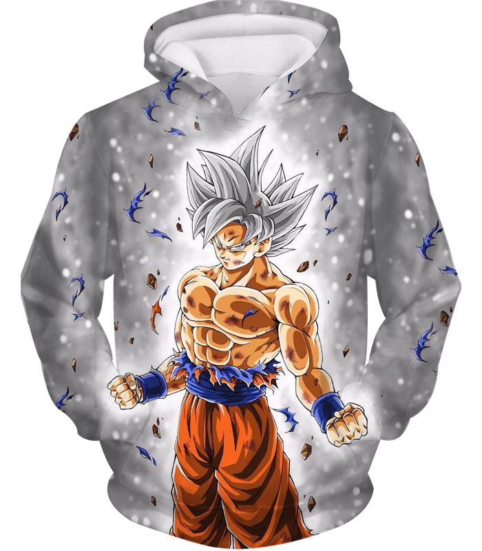 Dragon Ball Z Silver Mastered Ultra Instinct Goku Hoodie