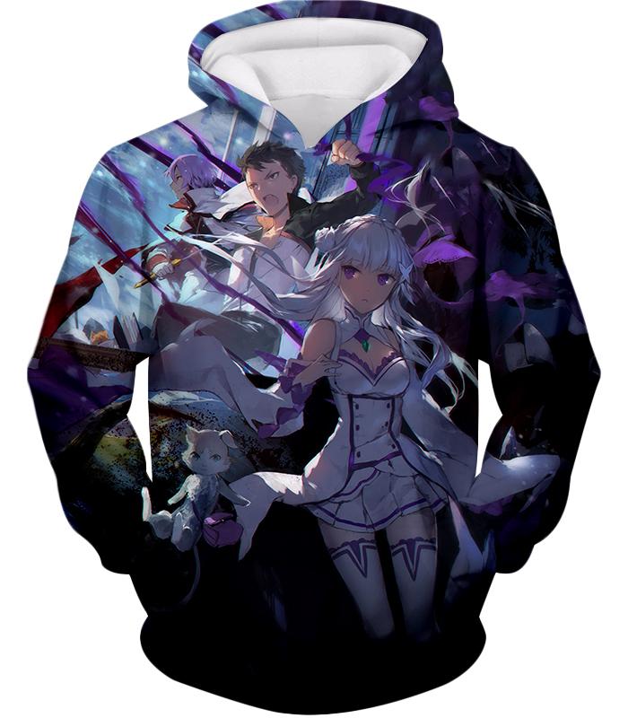Re:Zero Re:Zero Cool Magic Action Anime Hoodie RE134
