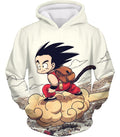 Dragon Ball Z Kid Goku Riding Flying Nimbus Hoodie