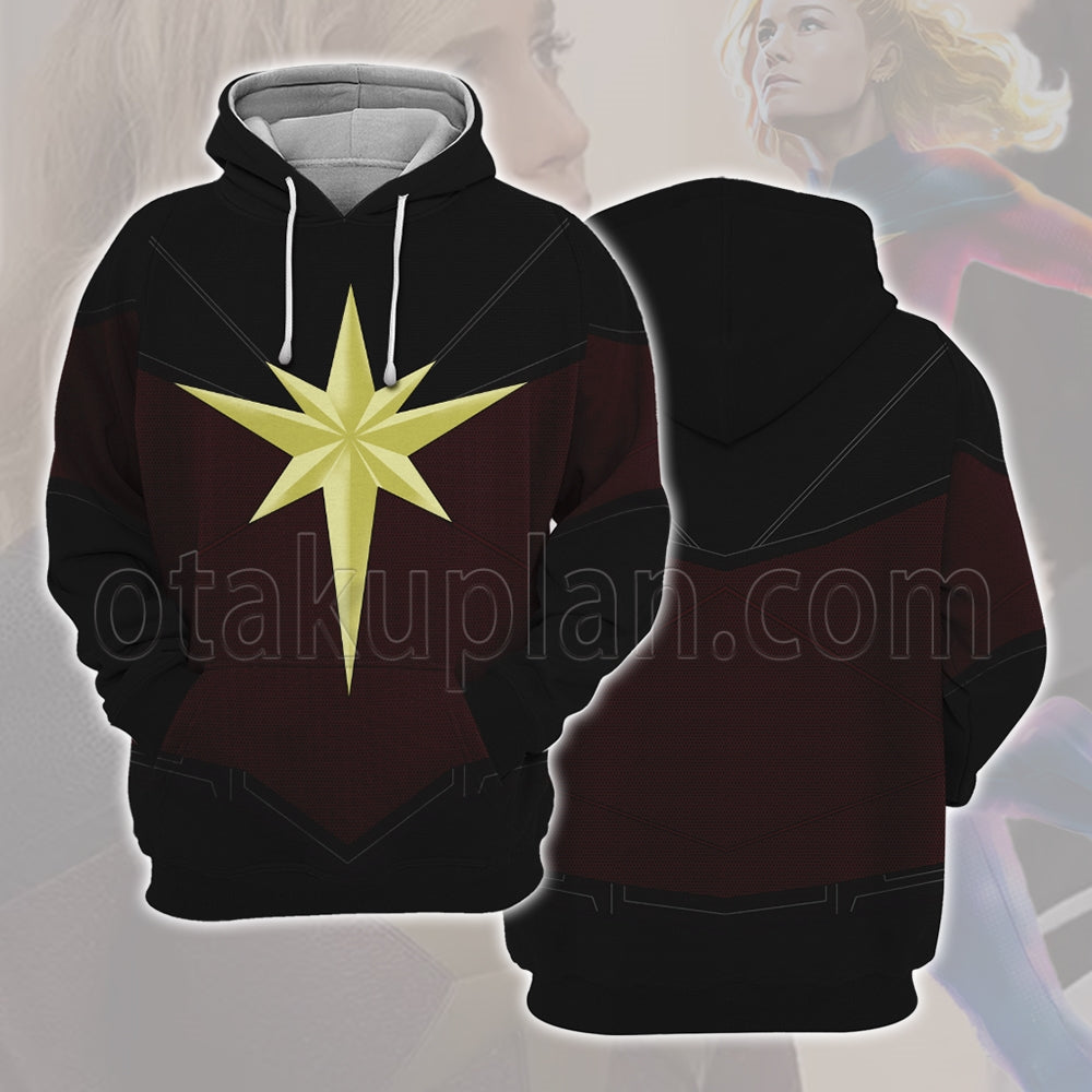 2023 Carol Danvers New Suit Cosplay Hoodie