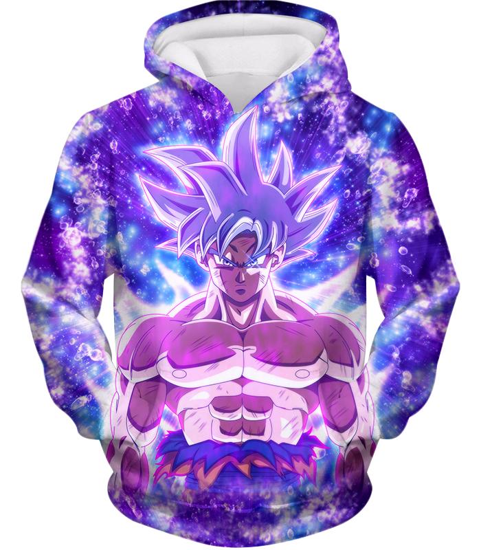 Dragon Ball Super Awesome Ultra Instinct Goku Cool Anime Promo Graphic Hoodie DBS044