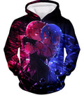 Re:Zero Wonderful Anime Twin Maids Rem and Ram Cute Black Hoodie RE048