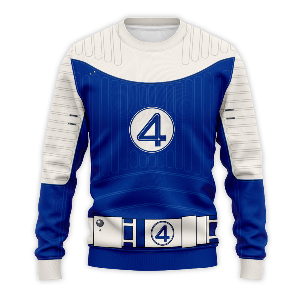 The Fantastic Four 2025 First Steps Thing Ben Grimm Uniform Cosplay Hoodie