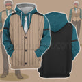 Ace Attorney Godot Blue Cosplay Hoodie