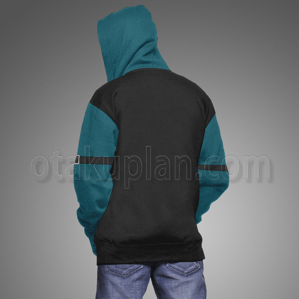 Ace Attorney Godot Blue Cosplay Hoodie