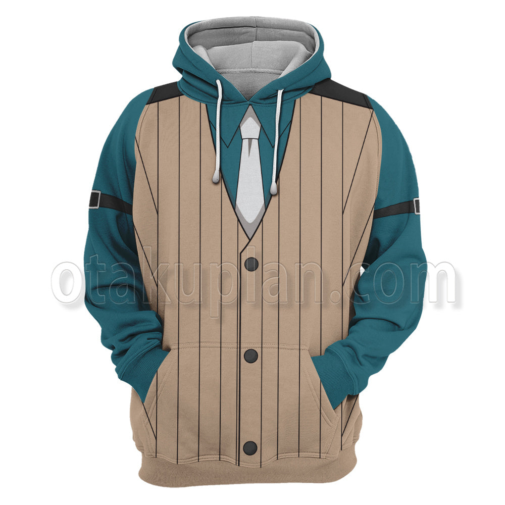 Ace Attorney Godot Blue Cosplay Hoodie