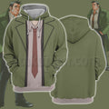 Ace Attorney Itonokogiri Keisuke Green Suit Cosplay Hoodie