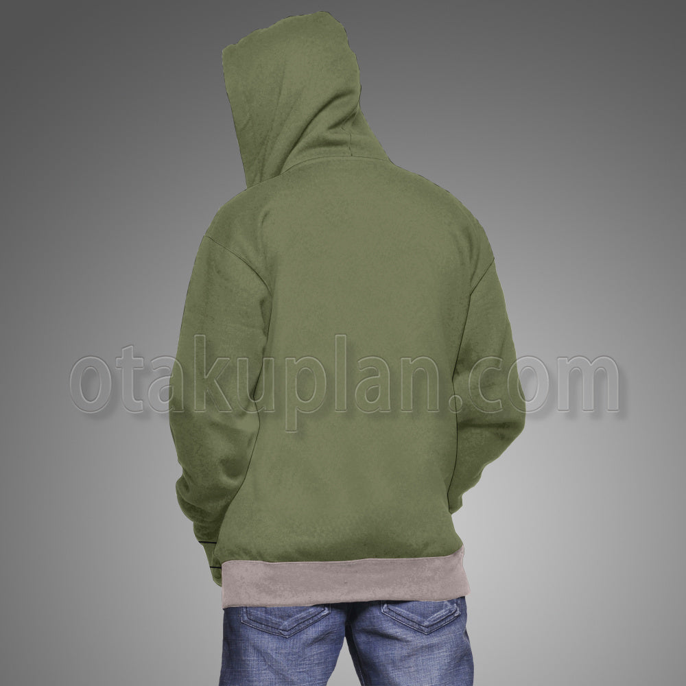 Ace Attorney Itonokogiri Keisuke Green Suit Cosplay Hoodie