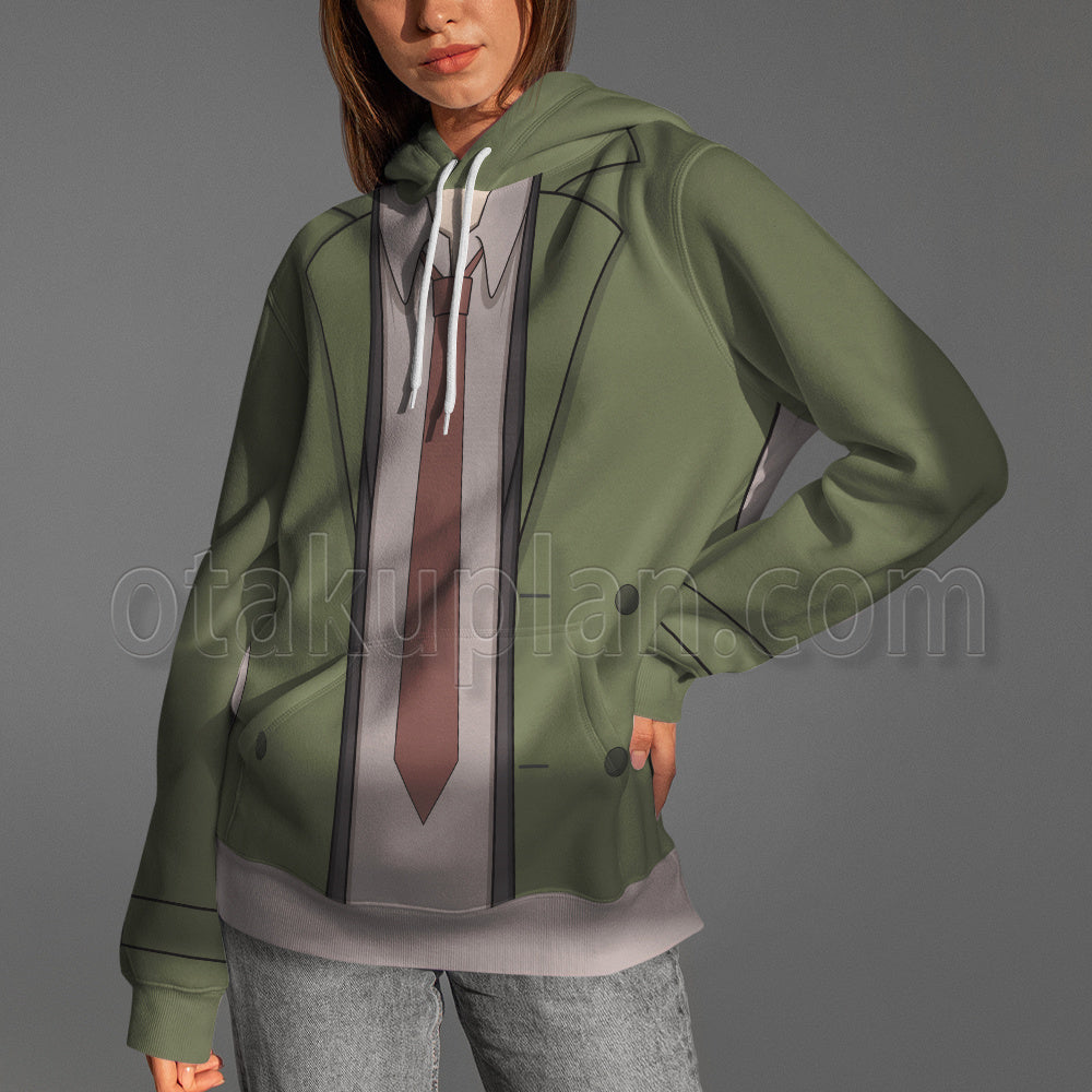 Ace Attorney Itonokogiri Keisuke Green Suit Cosplay Hoodie