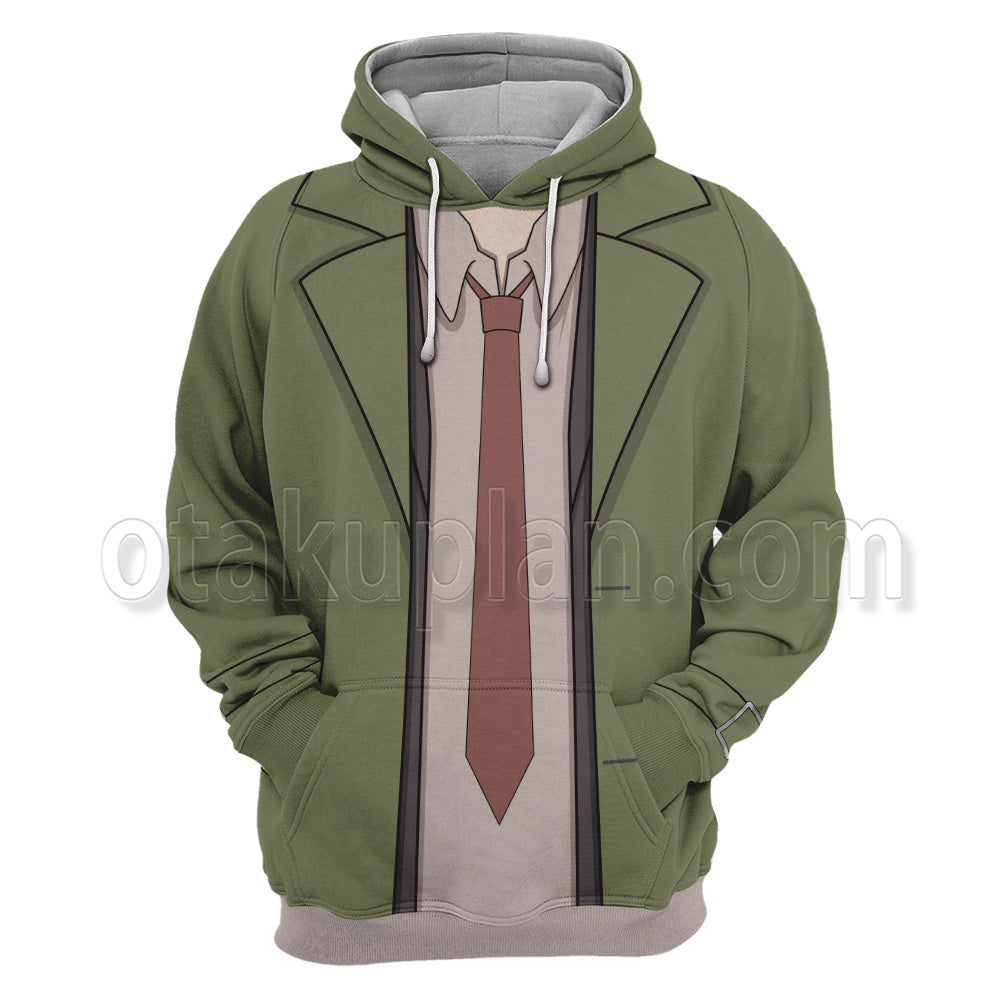 Ace Attorney Itonokogiri Keisuke Green Suit Cosplay Hoodie