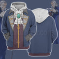 Ace Attorney Karuma Gou Blue Suti Cosplay Hoodie