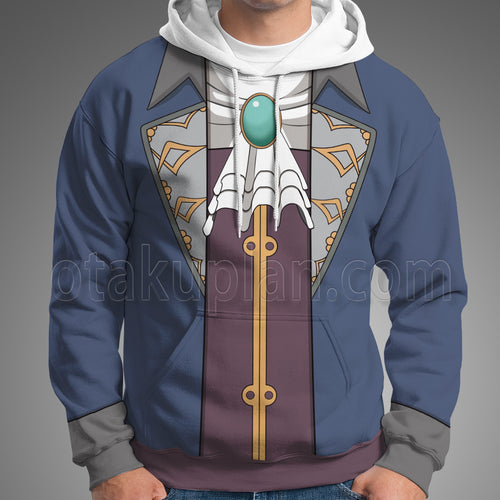 Ace Attorney Karuma Gou Blue Suti Cosplay Hoodie
