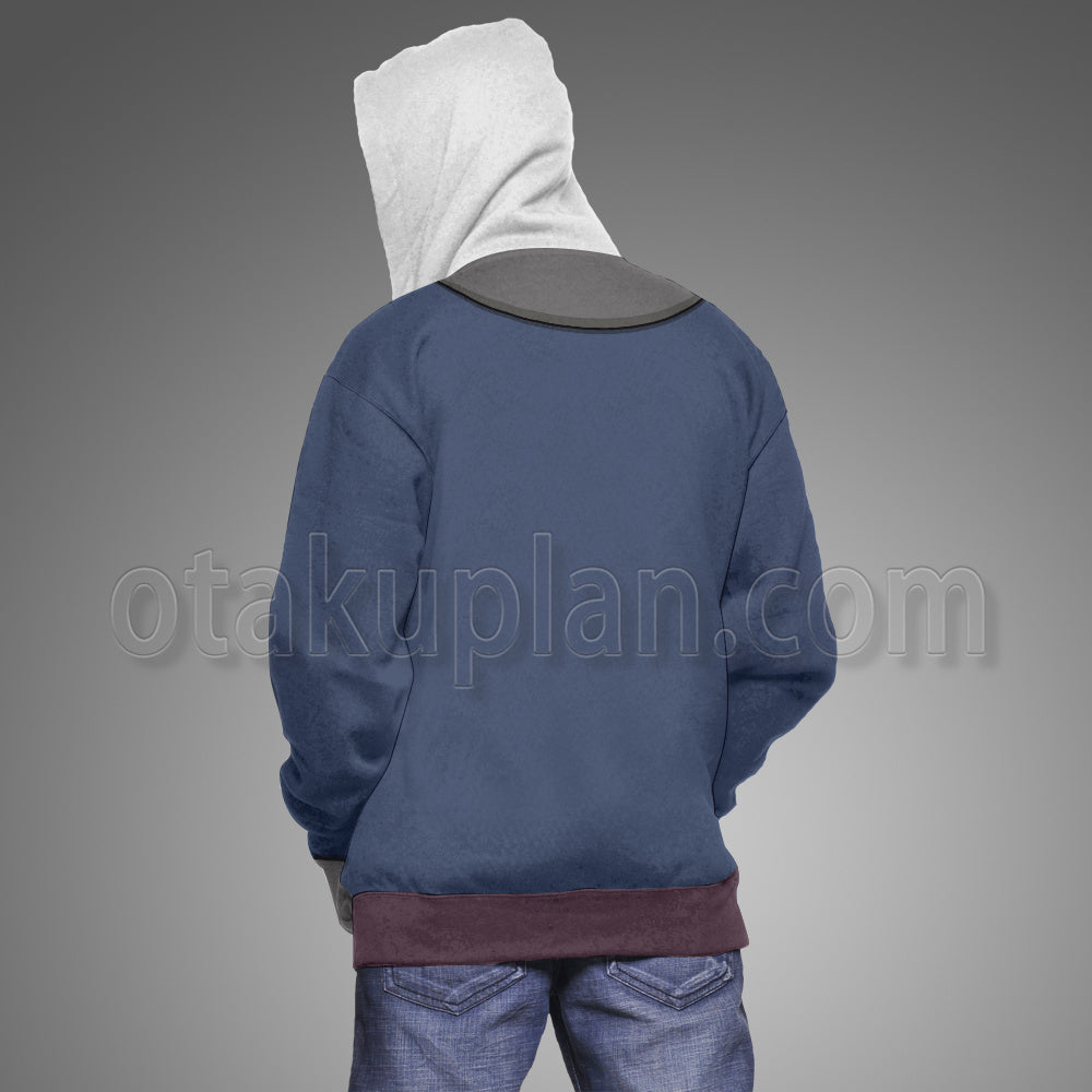 Ace Attorney Karuma Gou Blue Suti Cosplay Hoodie