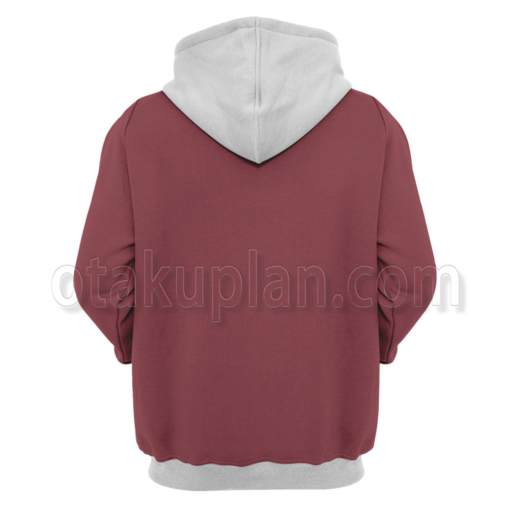 Ace Attorney Mitsurugi Reiji Red Suit Cosplay Hoodie