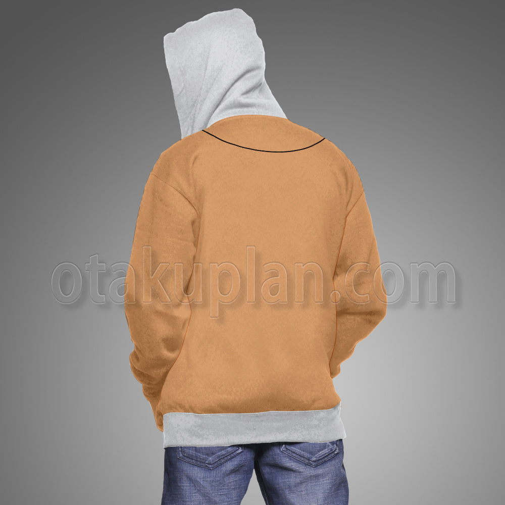 Ace Attorney Yahari Masashi Orange Cosplay Hoodie