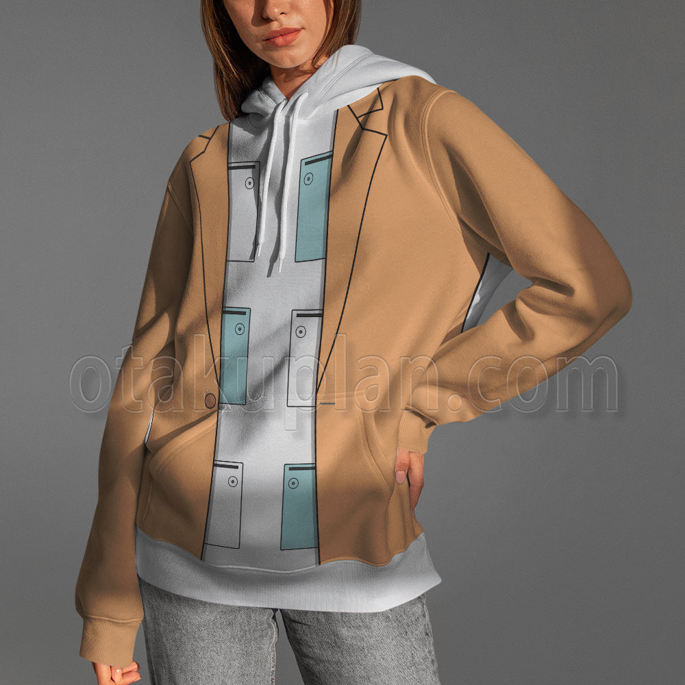 Ace Attorney Yahari Masashi Orange Cosplay Hoodie