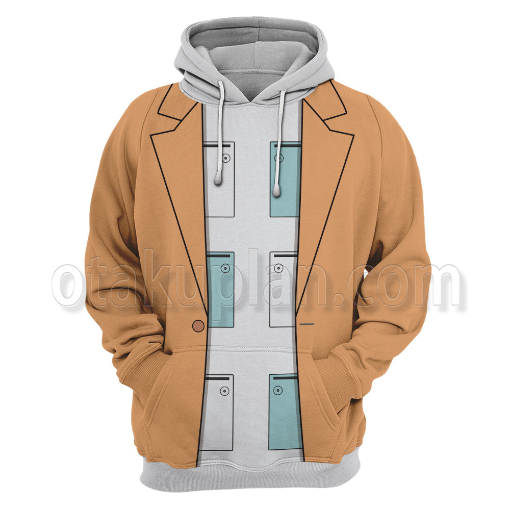 Ace Attorney Yahari Masashi Orange Cosplay Hoodie