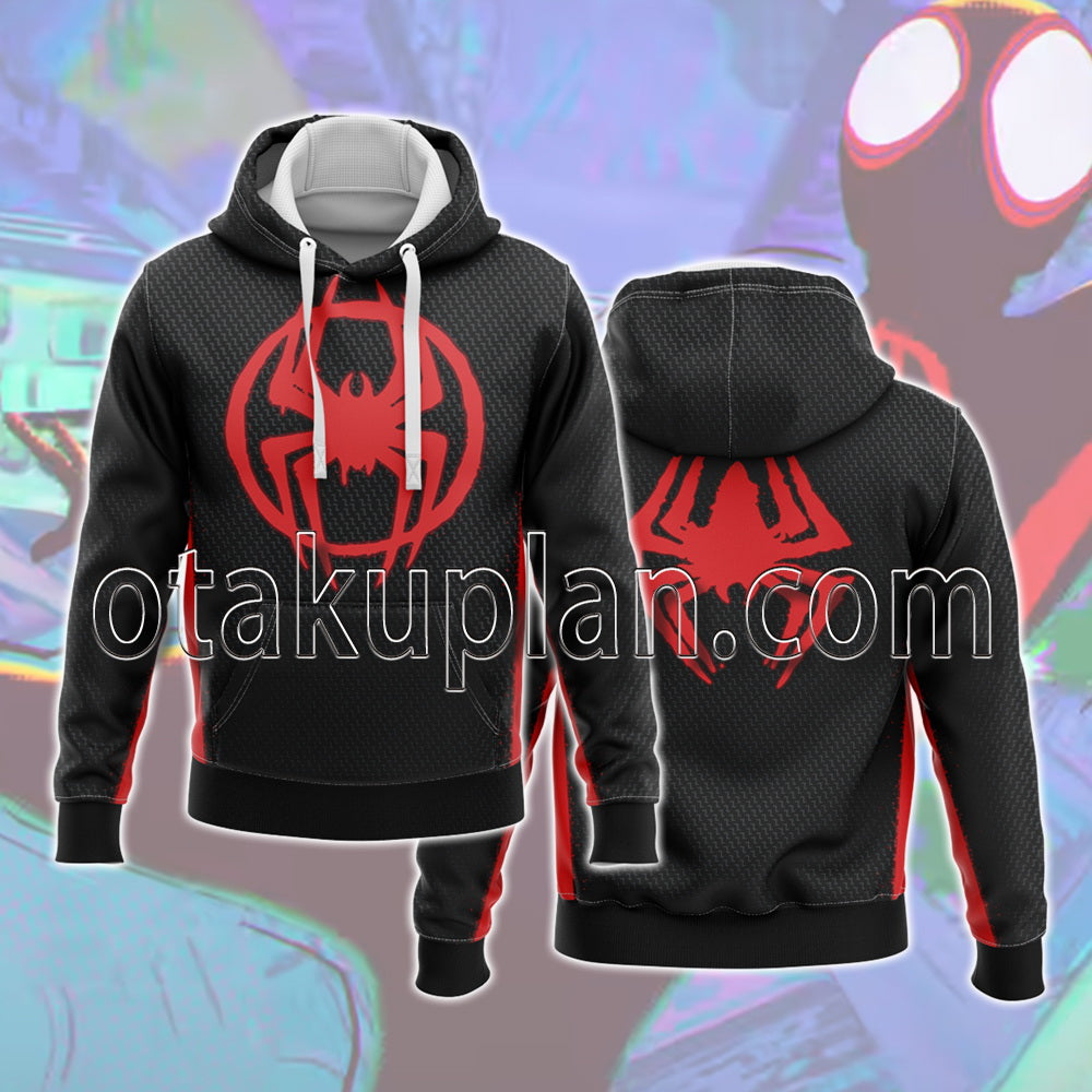 Spider Hero Across The Spider Verse Miles Morales Cosplay Hoodie