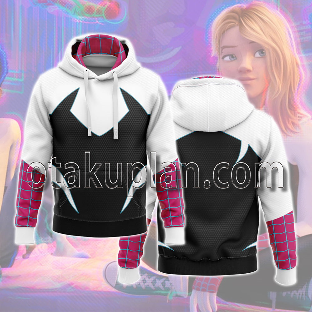 Spider Hero Across The Spider Verse Spider Gwen Cosplay Hoodie