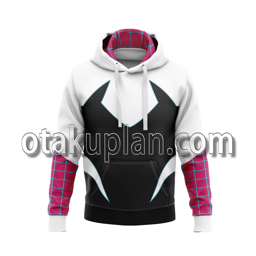 Spider Hero Across The Spider Verse Spider Gwen Cosplay Hoodie