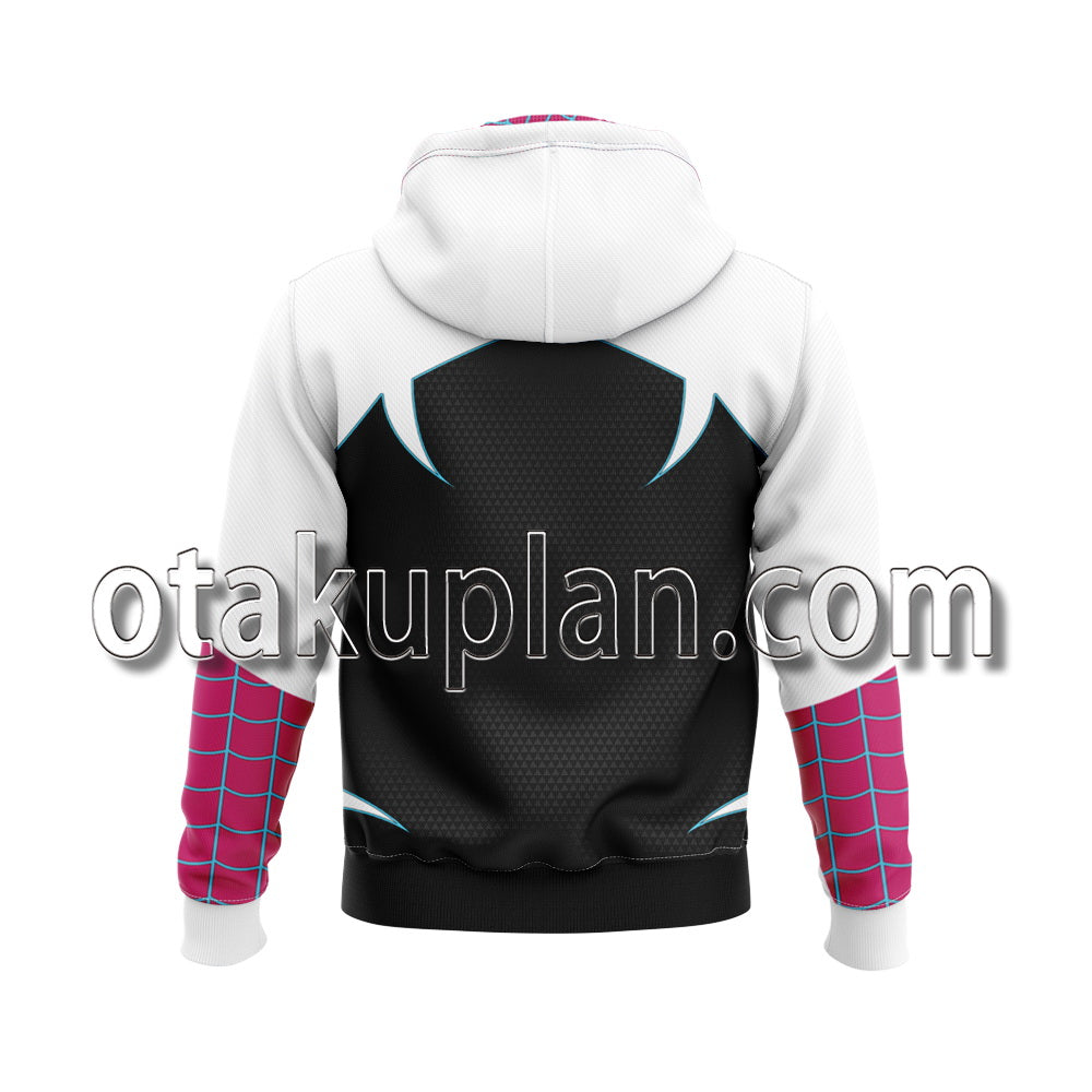 Spider Hero Across The Spider Verse Spider Gwen Cosplay Hoodie