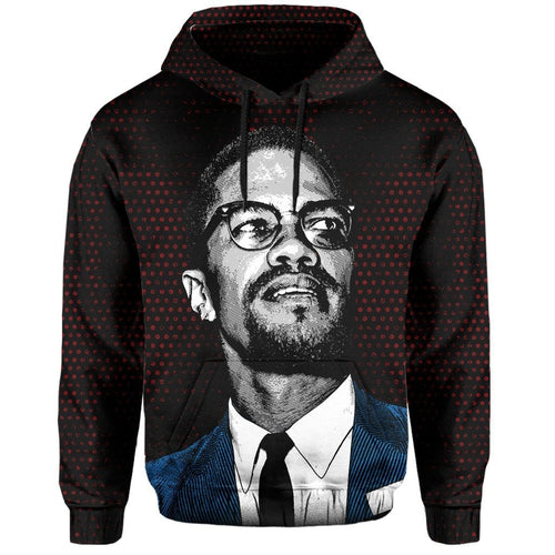 African Hoodie Africa Malcolm X Pullover