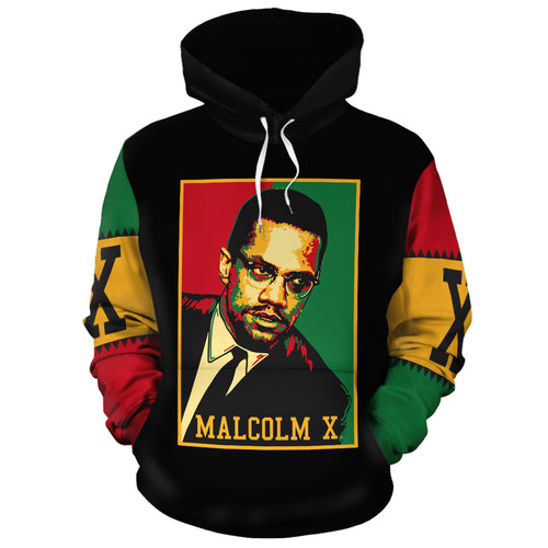 African BLM Hoodie MALCOLM X Retro Hoodie