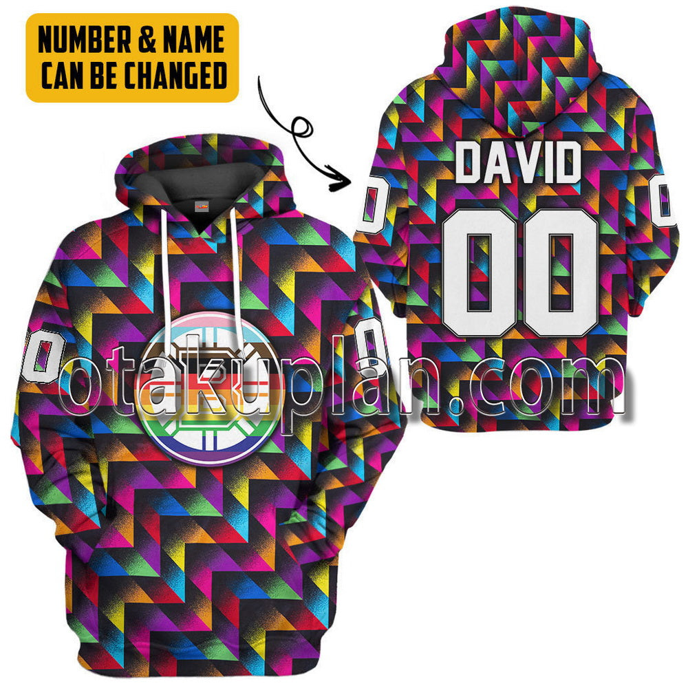 Boston Bruins Pride Month Custom Name Custom Number T-Shirt / Hoodie