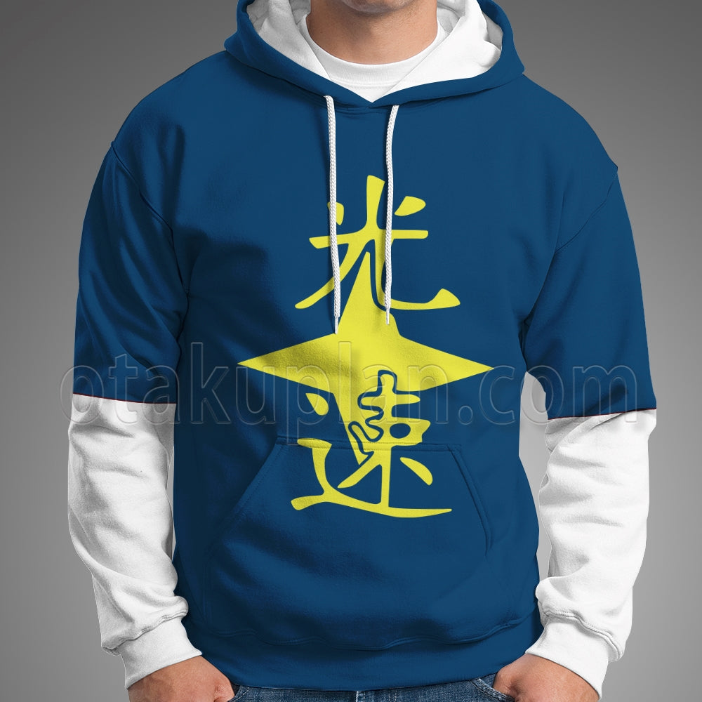 Anohana Jinta Yadomi Blue Characters Clothes Cosplay Hoodie