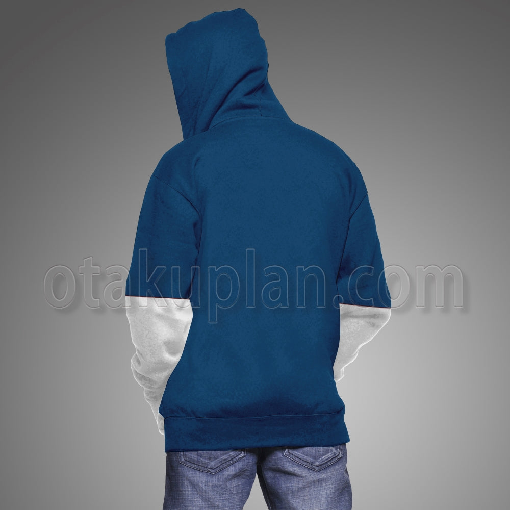 Anohana Jinta Yadomi Blue Characters Clothes Cosplay Hoodie