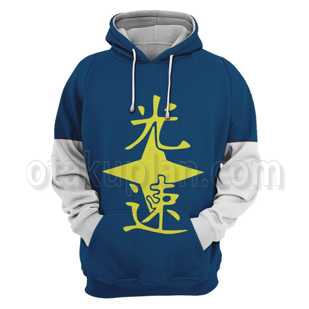 Anohana Jinta Yadomi Blue Characters Clothes Cosplay Hoodie