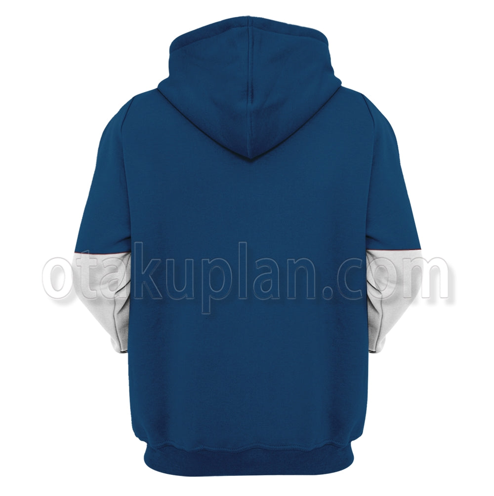 Anohana Jinta Yadomi Blue Impermanence Characters Clothes Cosplay Hoodie