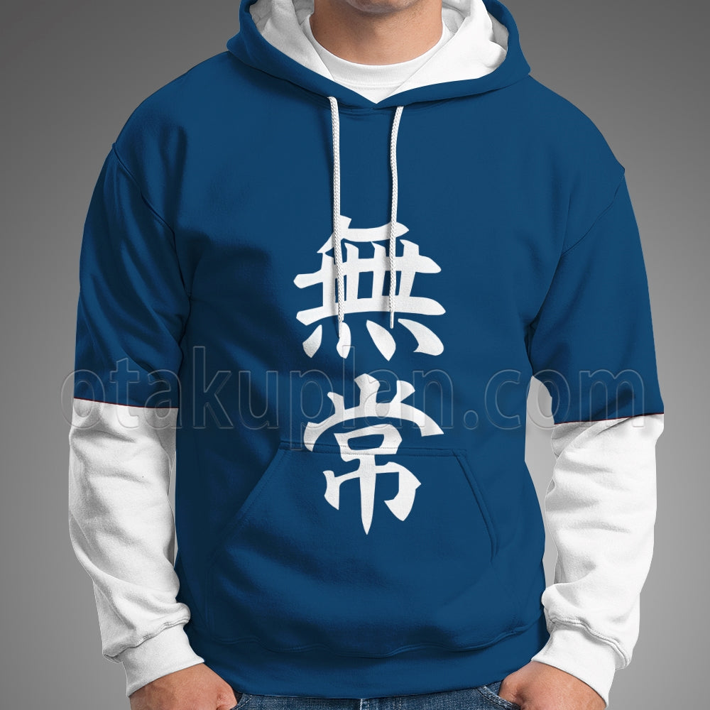 Anohana Jinta Yadomi Blue Impermanence Characters Clothes Cosplay Hoodie