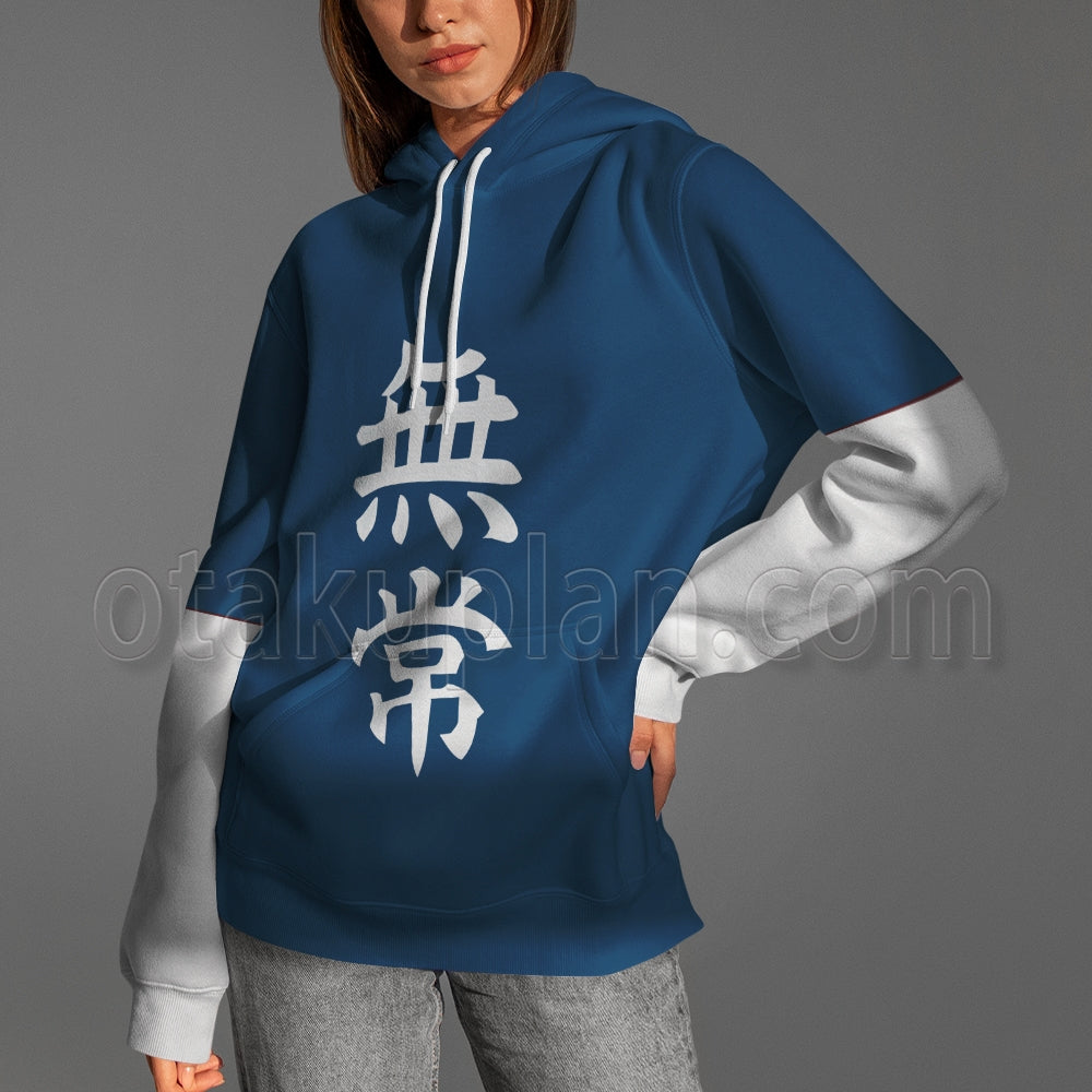 Anohana Jinta Yadomi Blue Impermanence Characters Clothes Cosplay Hoodie