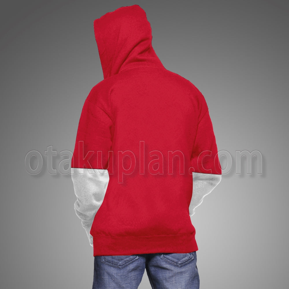 Anohana Jinta Yadomi Red Clothes Cosplay Hoodie