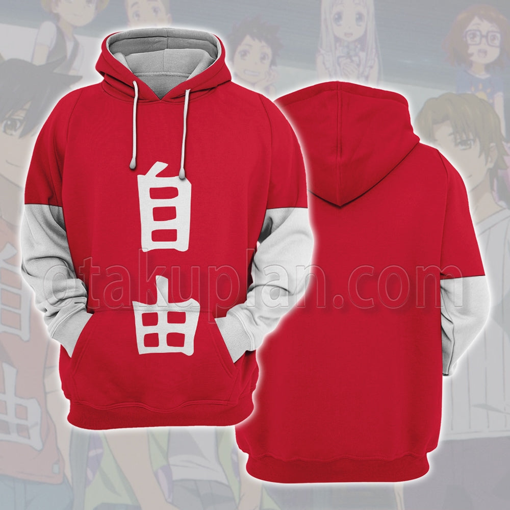 Anohana Jinta Yadomi Free Characters Clothes Cosplay Hoodie