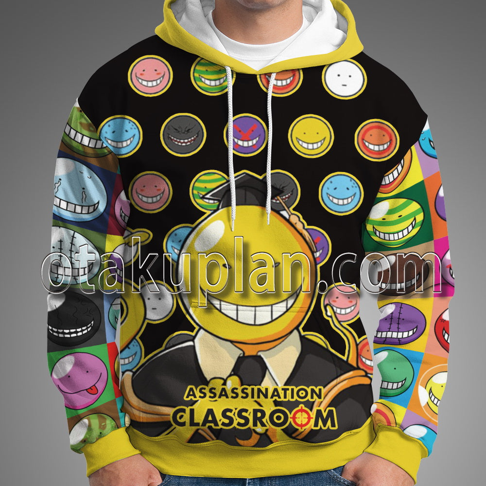 Assassination Classroom Koro Sensei Yellow Hoodie