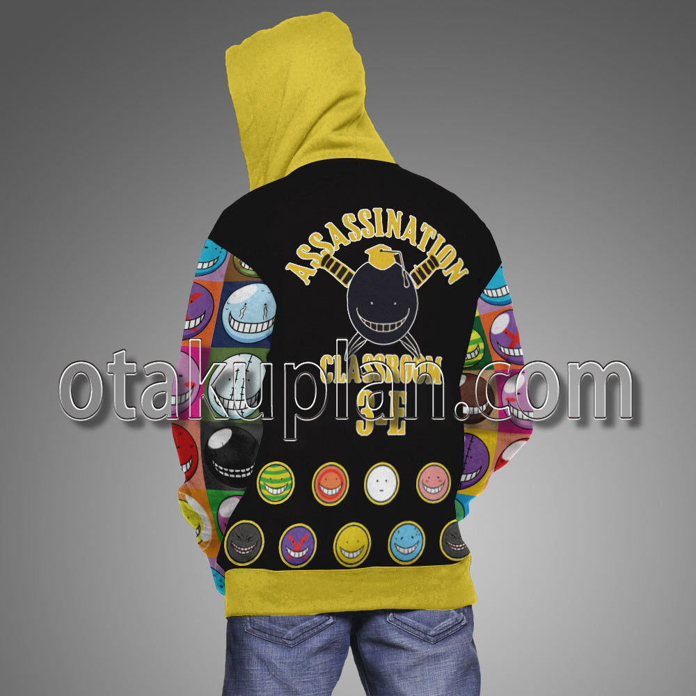 Assassination Classroom Koro Sensei Yellow Hoodie
