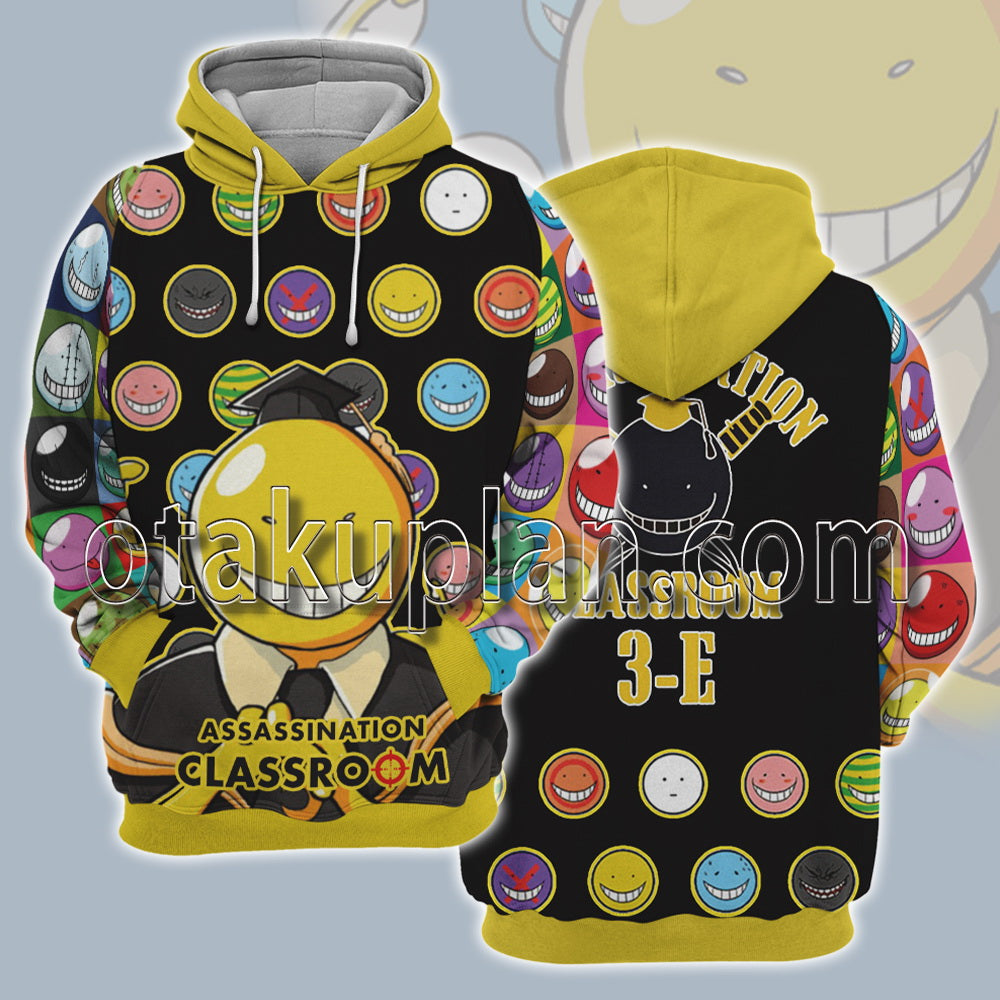 Assassination Classroom Koro Sensei Yellow Hoodie