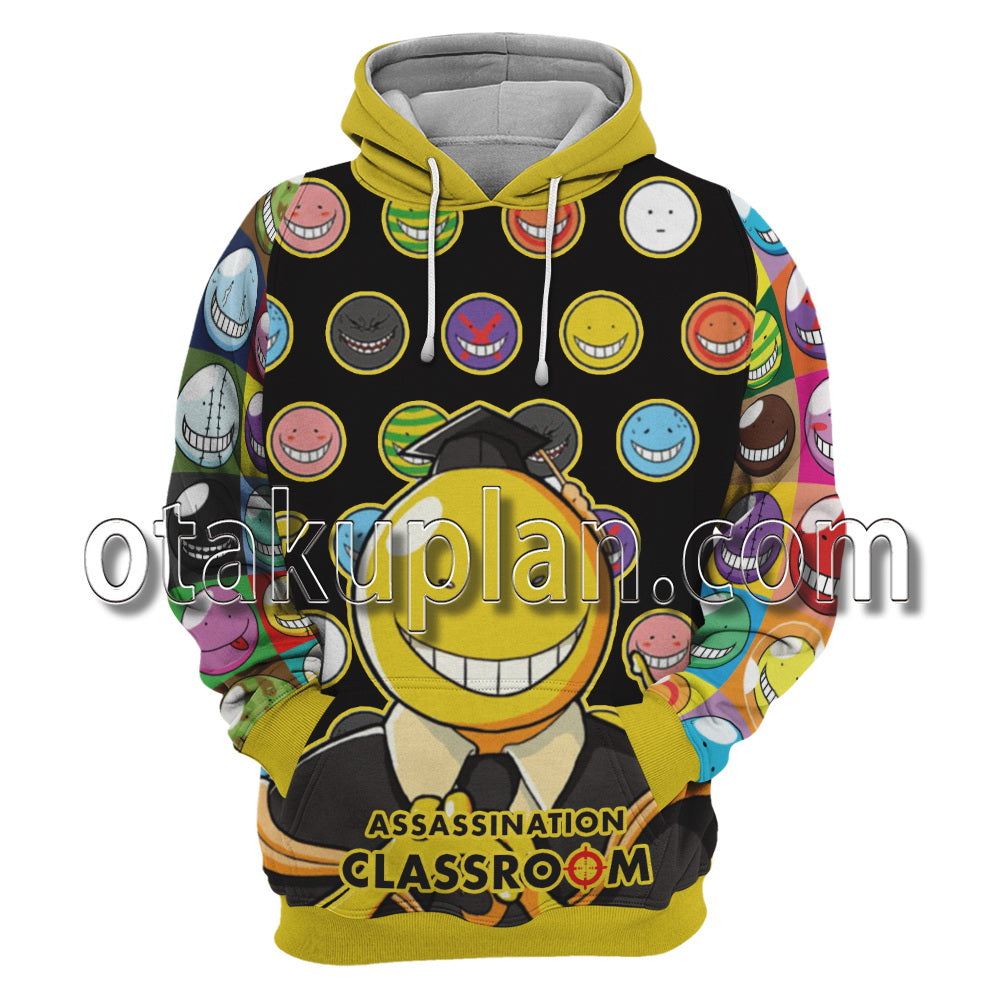 Assassination Classroom Koro Sensei Yellow Hoodie