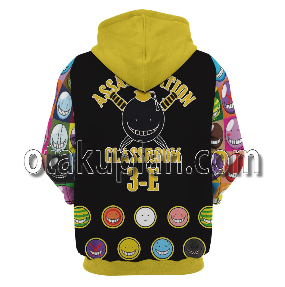 Assassination Classroom Koro Sensei Yellow Hoodie