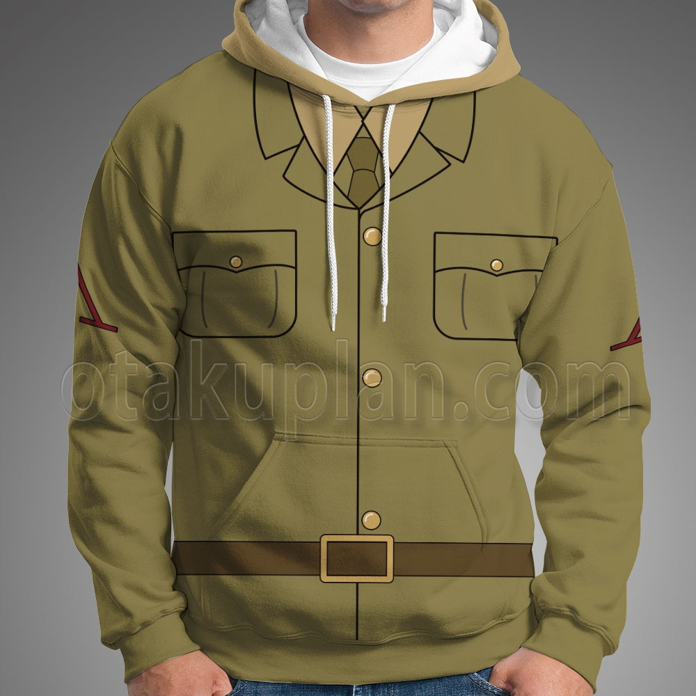 Atlantis The Lost Empire Rourke Military Uniform Cosplay Hoodie