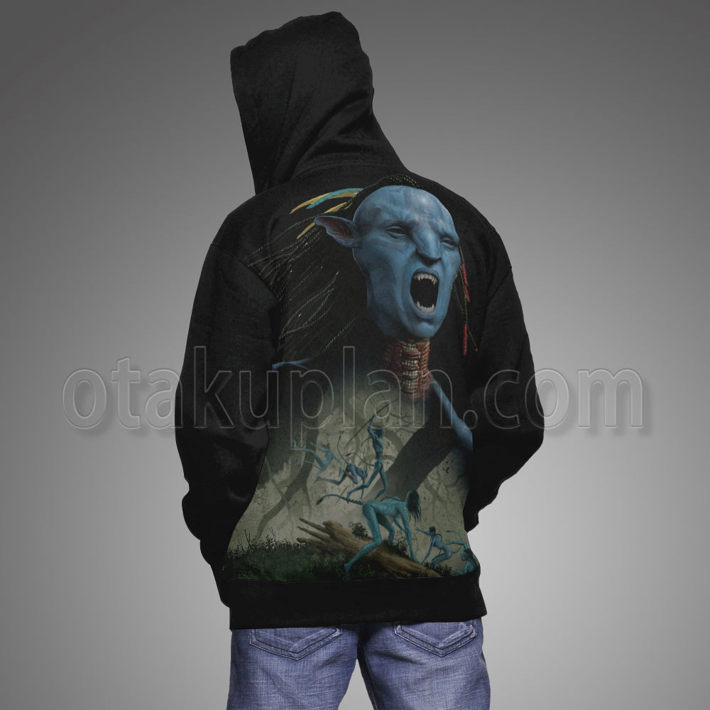 Avatar 2009 Black Blue Letter A Hoodie