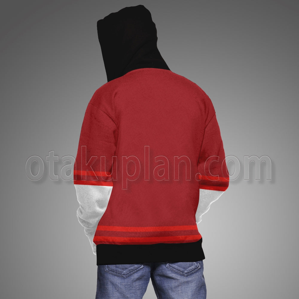BEYBLADE X Bird Kazami Red Black Cosplay Hoodie