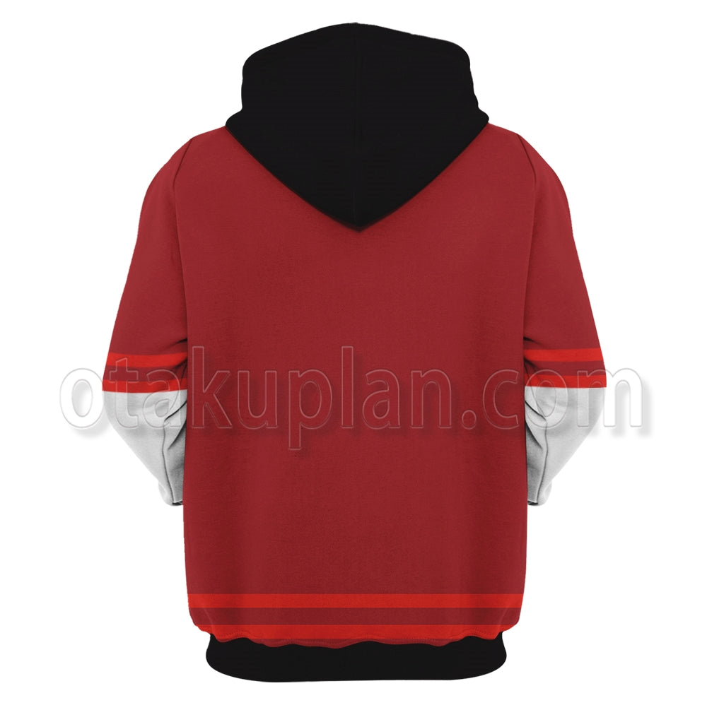 BEYBLADE X Bird Kazami Red Black Cosplay Hoodie