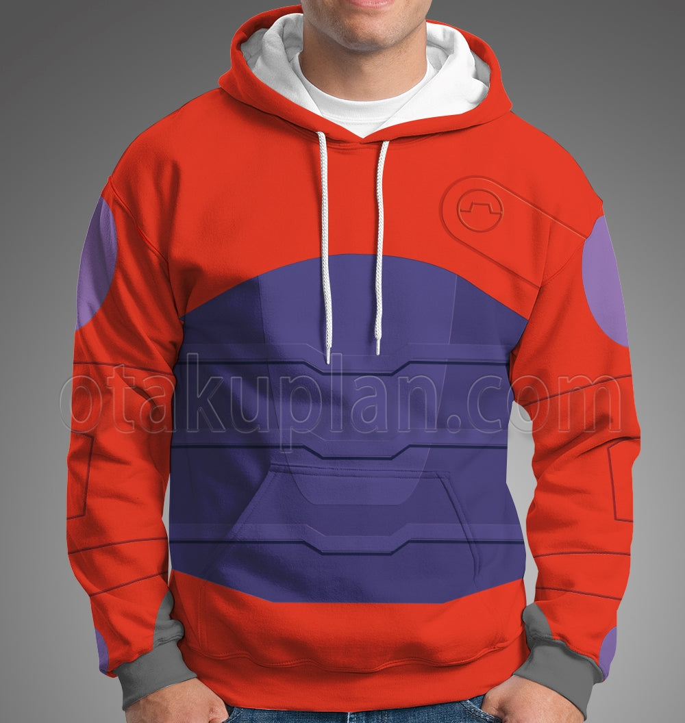 Big Hero 6 Hiro Red Baymax Armor Cosplay Hoodie
