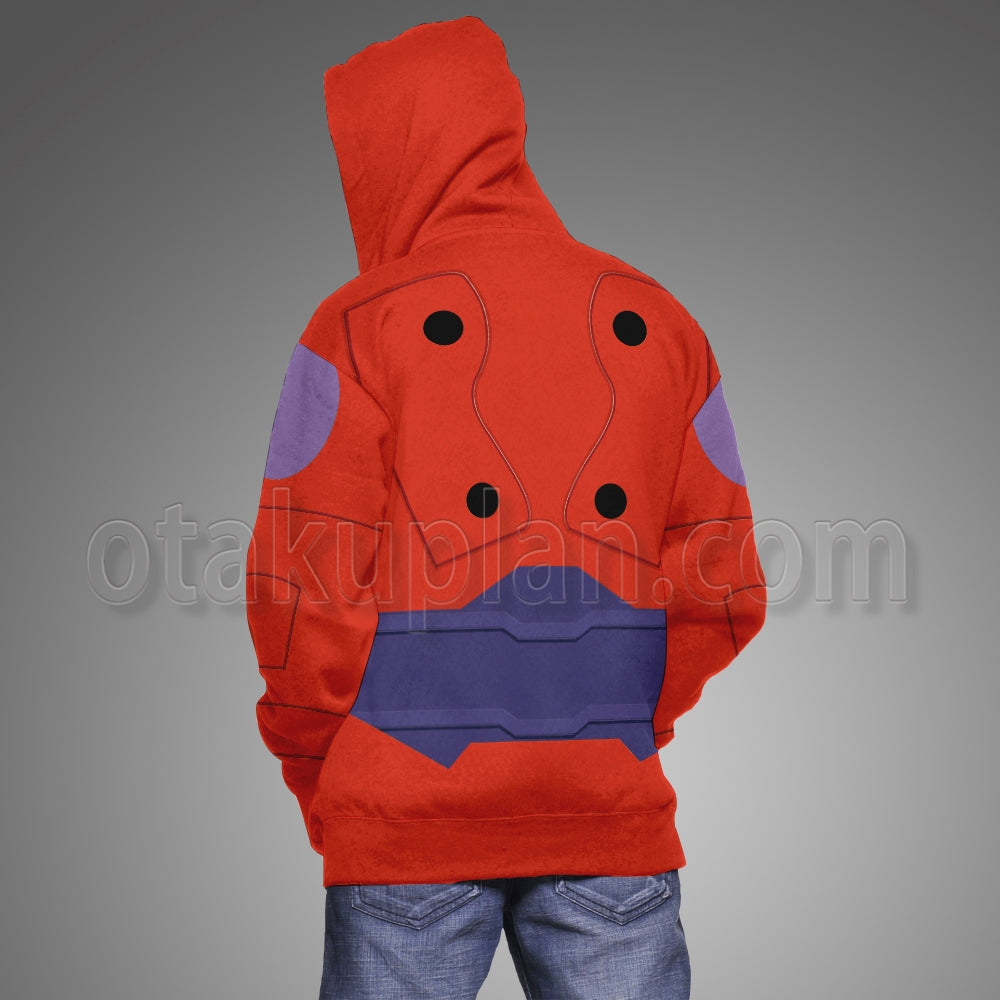 Big Hero 6 Hiro Red Baymax Armor Cosplay Hoodie