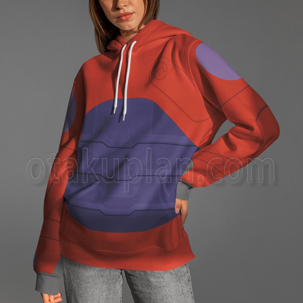 Big Hero 6 Hiro Red Baymax Armor Cosplay Hoodie