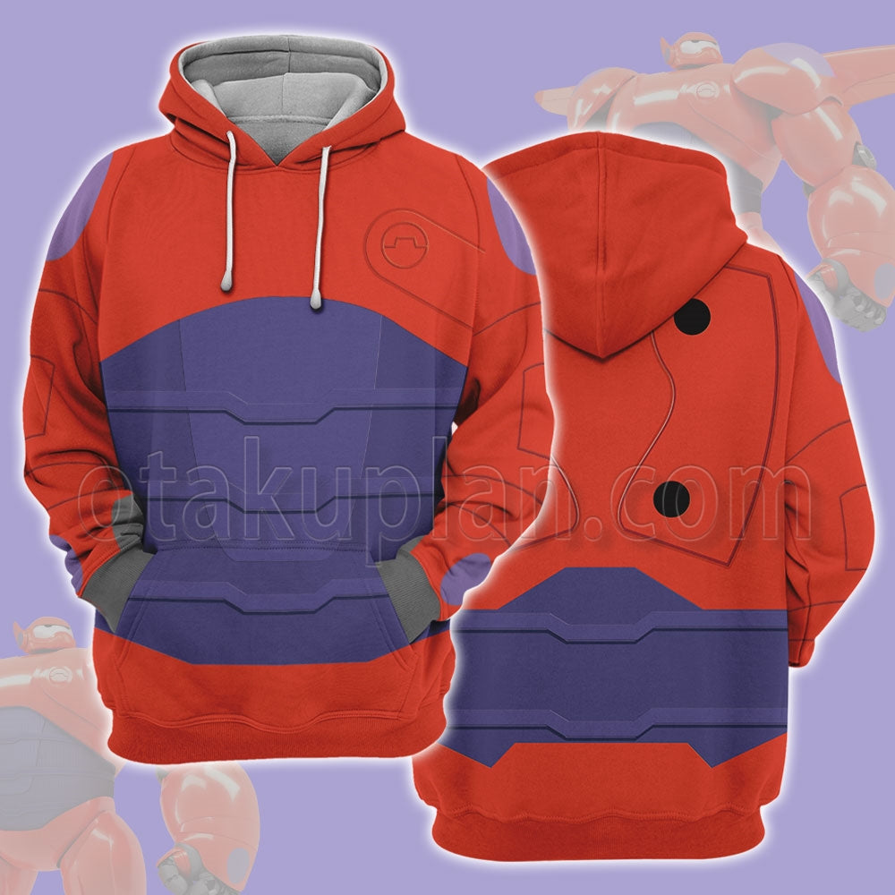 Big Hero 6 Hiro Red Baymax Armor Cosplay Hoodie